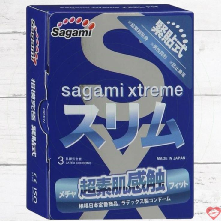 Sagami Xtreme Fit Hồng 3 Cái Mỏng Siêu Cảm