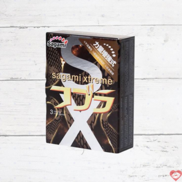 Sagami Xtreme Cobra Zaunhe Preservatif 3c Tăng Cường Kích Thích