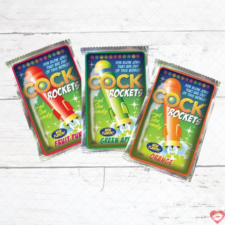 Cock Rockets Kẹo Ngậm Nổ Bong Thêm Gia Vị 