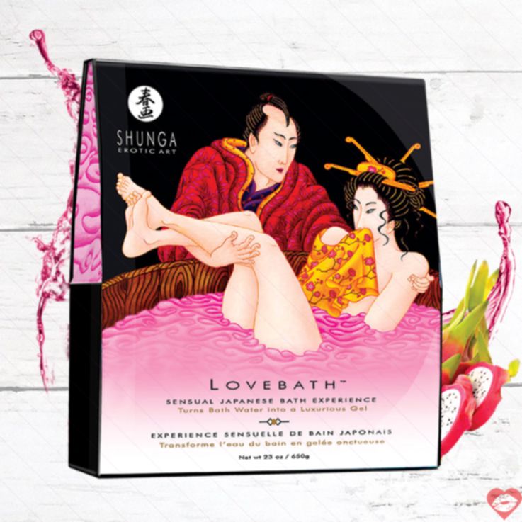 Gel tắm Shunga Lovebath Nhật oasis tình ái thơm ngát 