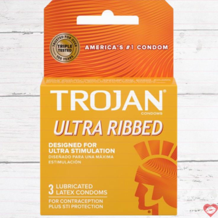 Trojan Twist Ribbed Bao 3 Viên Xoắn Ốc Mịn Màng 