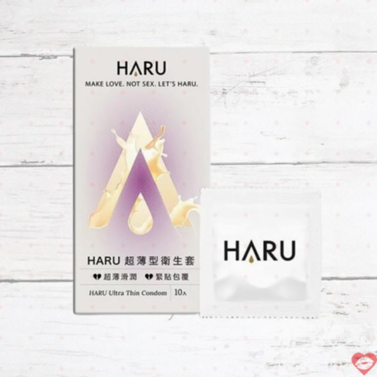 HARU Condom Siêu Mỏng 10 Viên Cảm Giác Tự Nhiên 