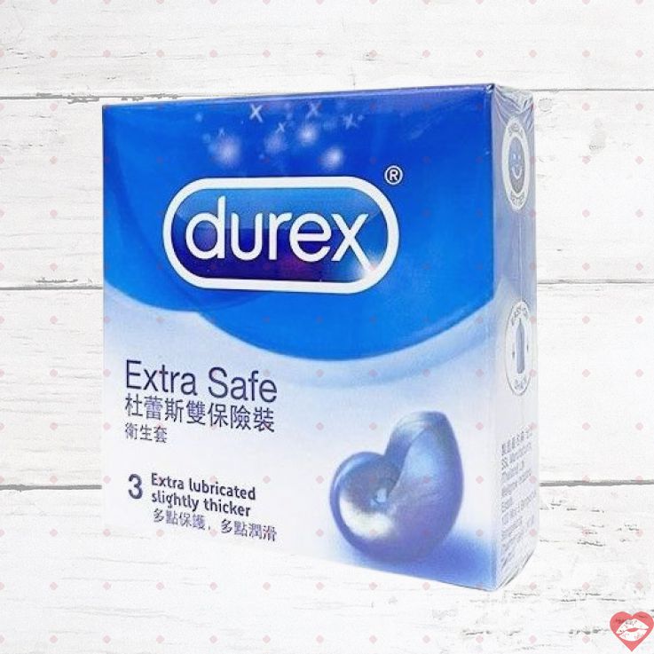 Durex Extra Safe Set 3pcs Ultra Thin Bảo Vệ Mỏng Siêu Cảm Giác 