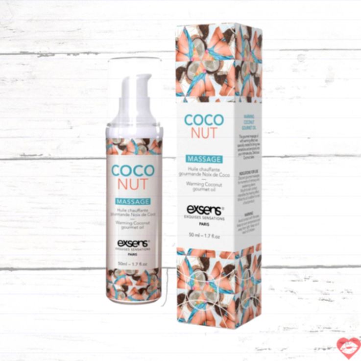 Exsens Massage Dầu Coconut 50ml Ấm Ngọt Ăn Được