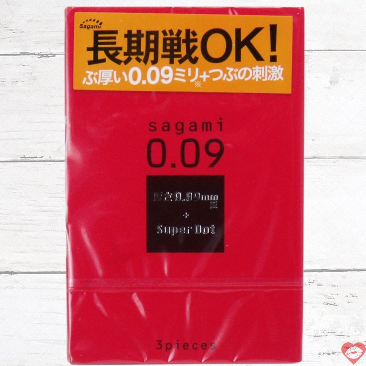 Sagami 0.09 Gân An Toàn 3 Miếng Siêu Mỏng Cảm Giác