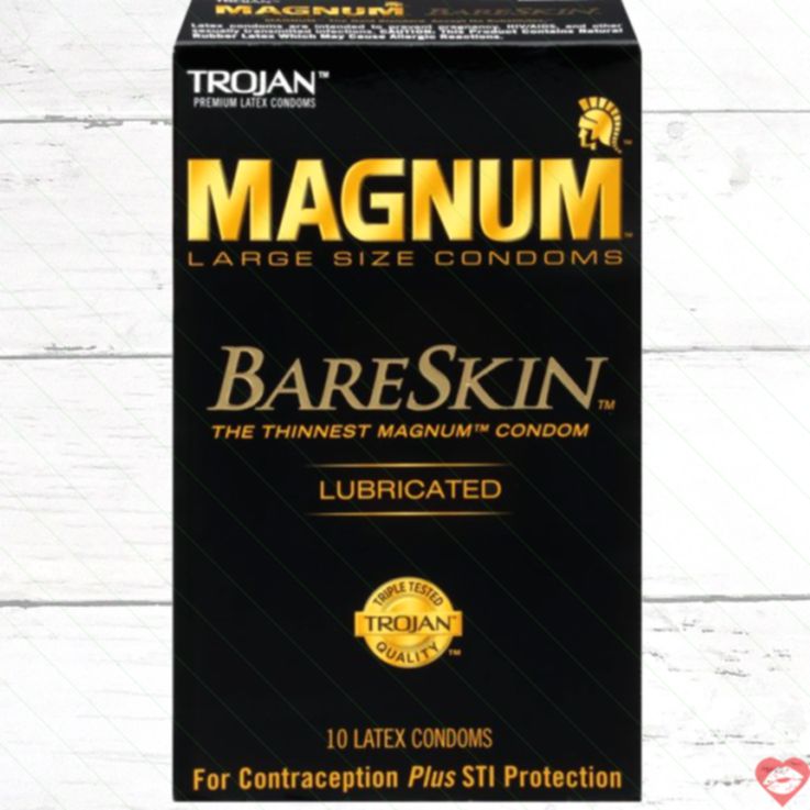 Trojan Magnum bao cao su lớn 10 cái mỏng thoải mái