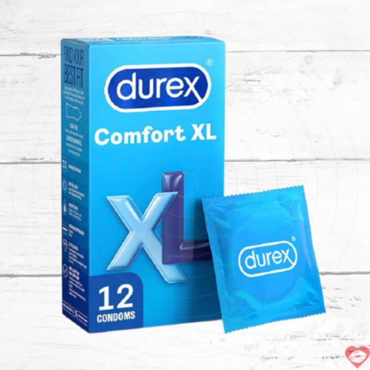 Durex Thoải Mái XL 12 Viên Gói An Toàn Siêu Mỏng
