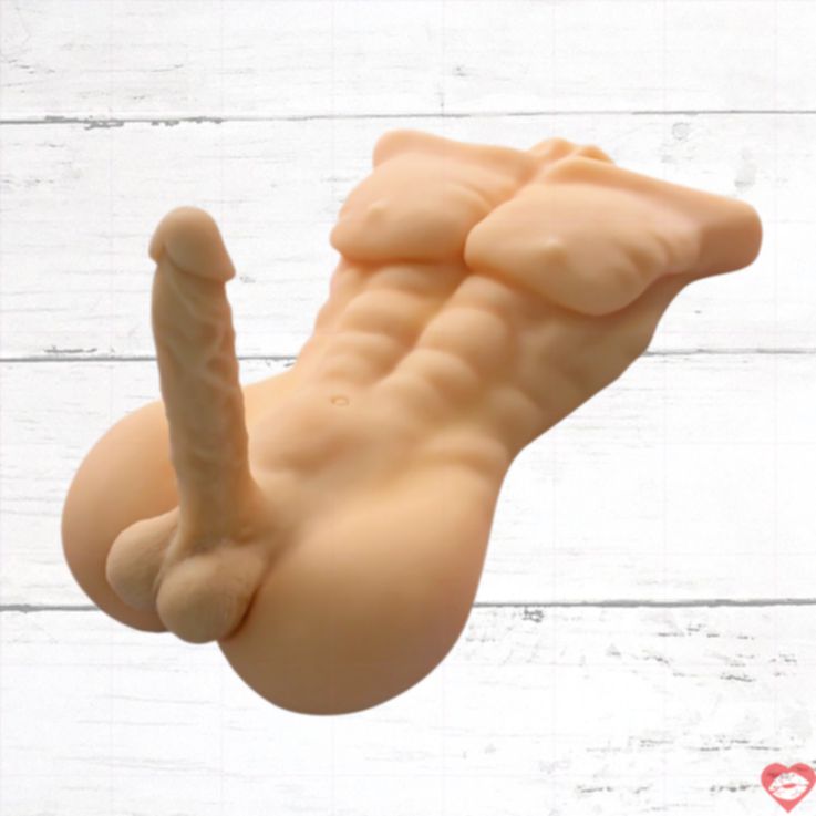 Torso Doll Trắng 7kg Dương Vật 53cm Thực Tế Cuốn Hút 