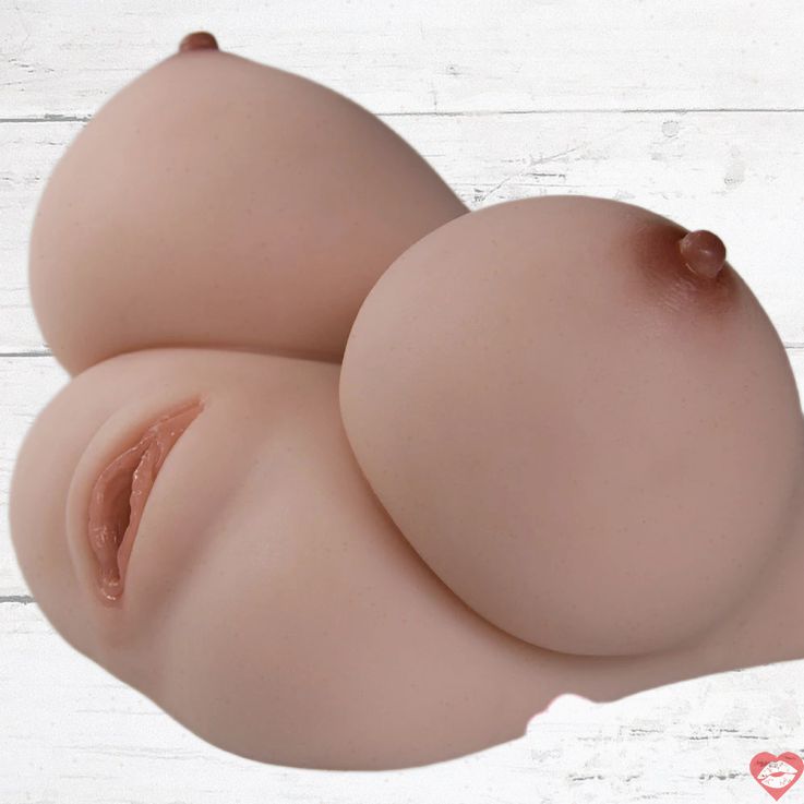 Sanhui Kitty torso ngực to silicone thực tế phê