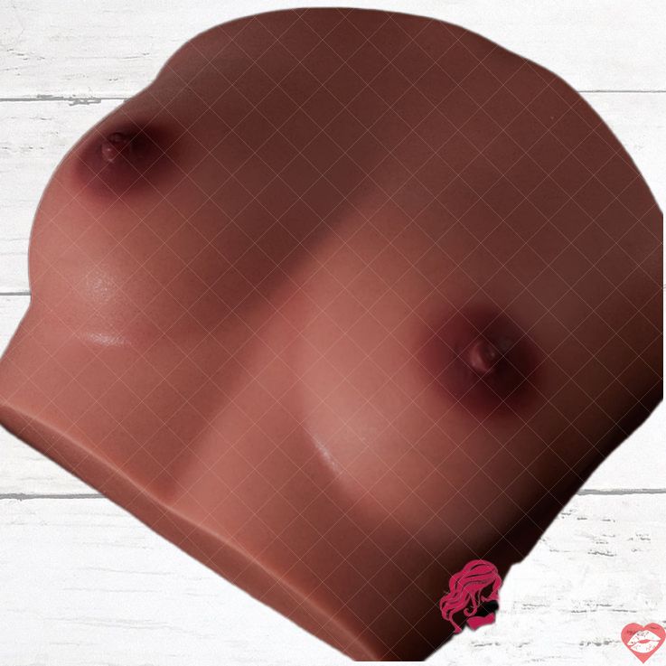 Climax Doll Si-B-59 Ngực Silicone Da Đen Siêu Thực
