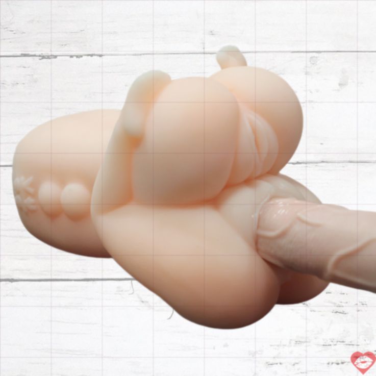 1KG Pocket Vagina TPE Torso 2 Lỗ Thật Siêu Mịn