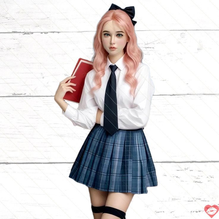 Yoshie Cô Gái Gầy Âu Mỹ Tóc Hồng TPE 158cm Dễ Thương