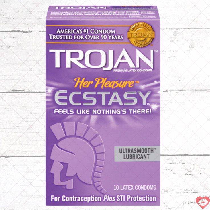 Bao Cao Su Trojan Gợn Sóng Ecstasy Hạnh Phúc Nữ 