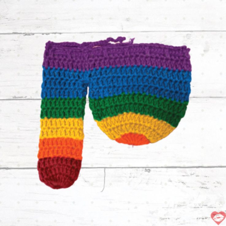 Rainbow Willy Warmer Чехол Màu Vui Nhộn Giữ Ấm Hấp Dẫn 
