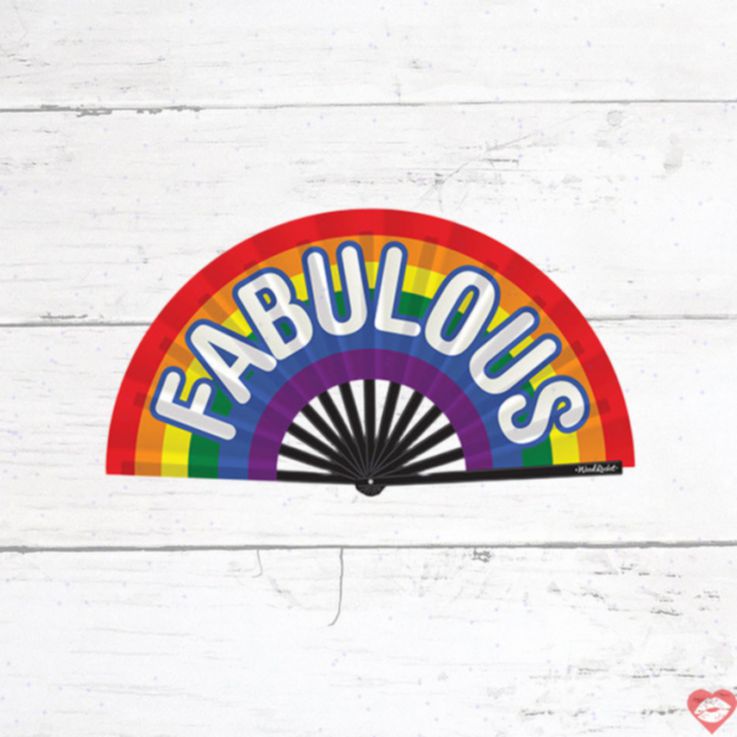 Quạt Tay Wood Rocket Cầu Vồng Fabulous 