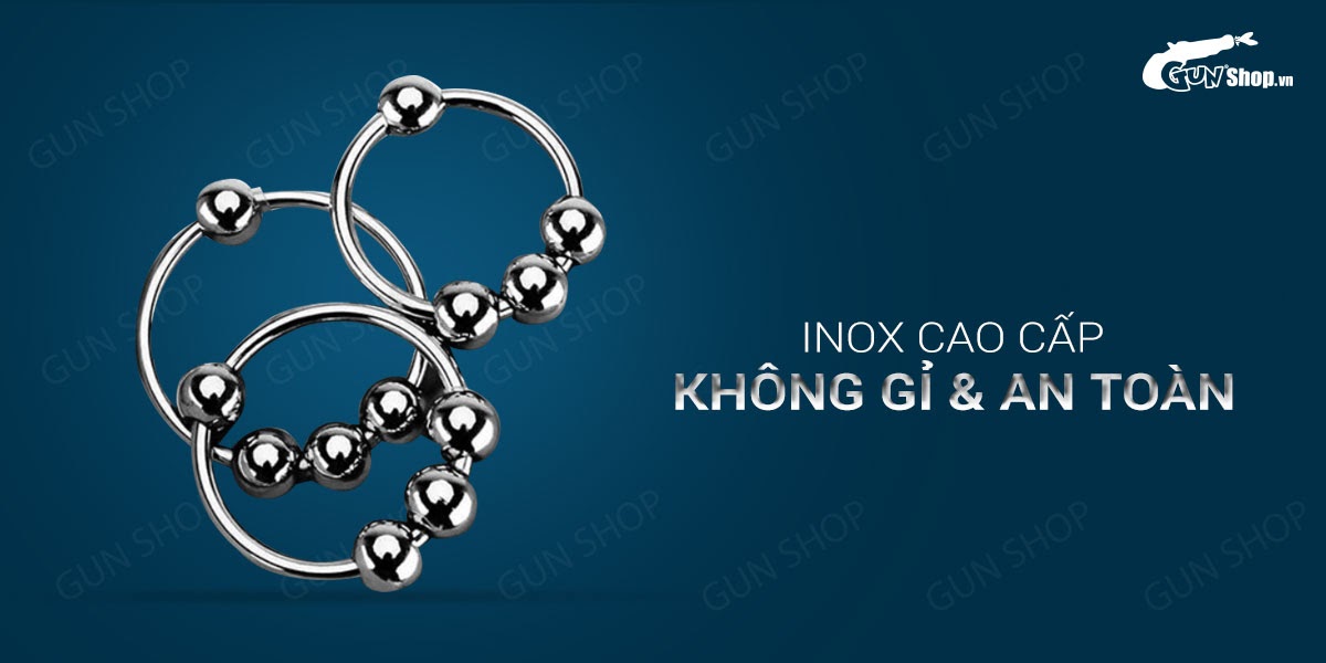  Shop bán Vòng đeo dương vật inox 4 bi - 1 cái chính hãng