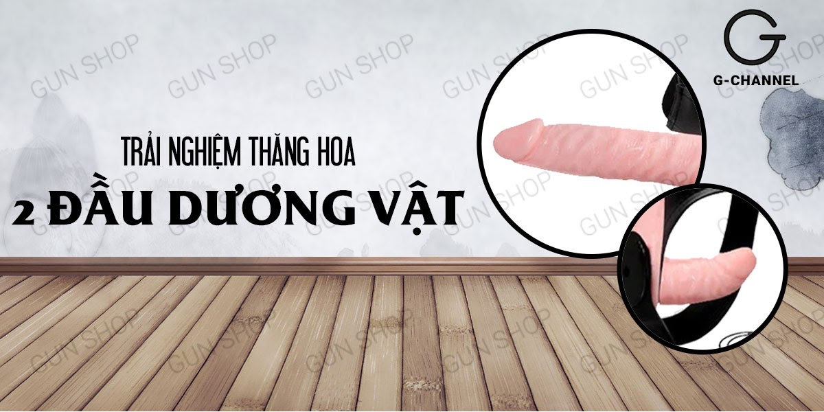 Bảng giá Dương vật giả rung có dây đeo 2 đầu pin - Baile Strap-on  chính hãng