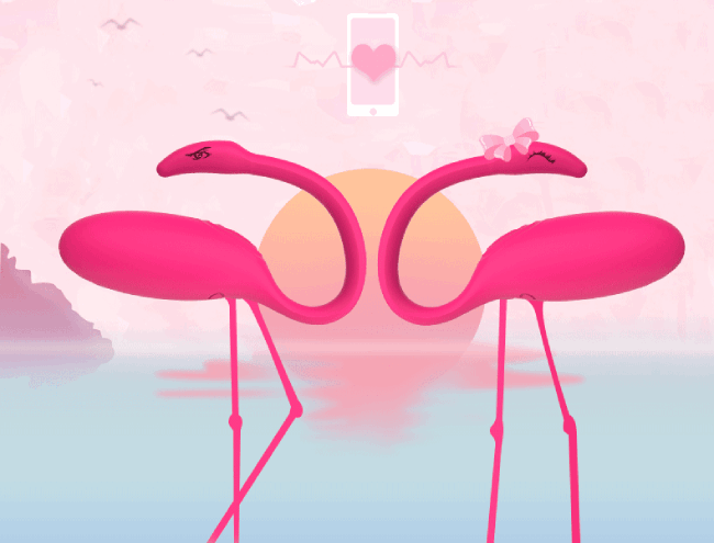 Trứng rung Flamingo Magic Motion điều khiển qua điện thoại sành điệu