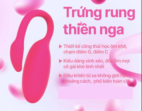 Trứng rung Flamingo Magic Motion điều khiển qua điện thoại sành điệu