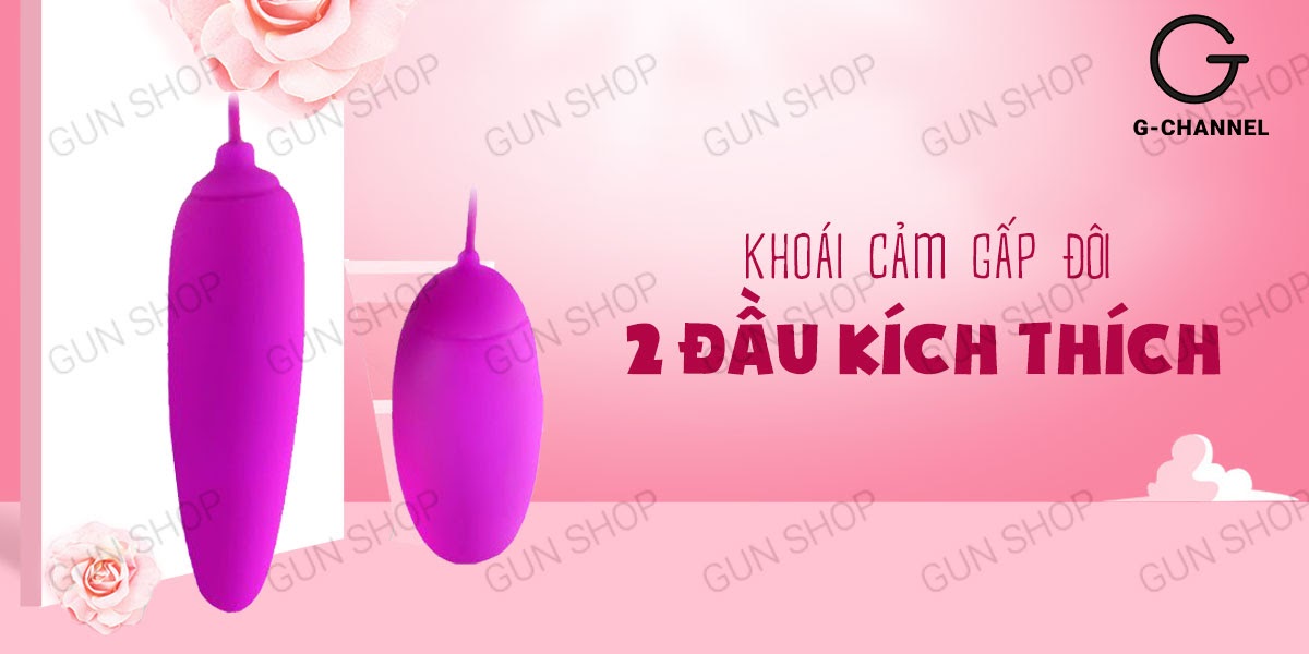 Máy rung 2 đầu 12 chế độ pin - Pretty Love Irma siêu kích thích