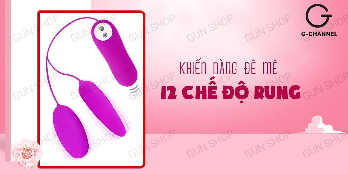 Máy rung 2 đầu 12 chế độ pin - Pretty Love Irma siêu kích thích