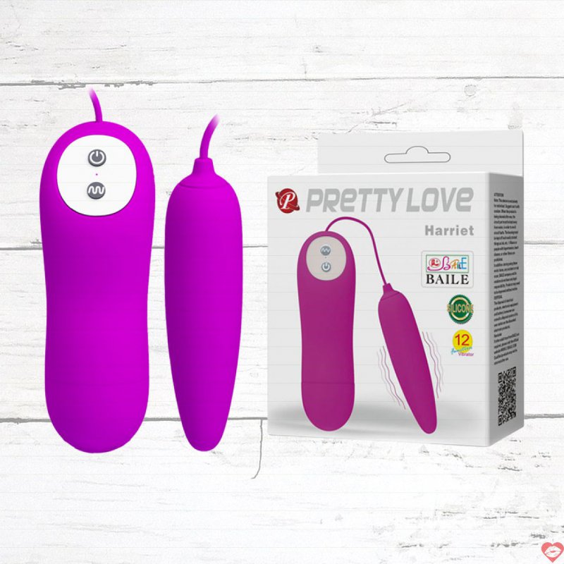 Trứng Rung 1 Đầu 12 Chế Độ Pin Pretty Love Harriet Sướng Mê 