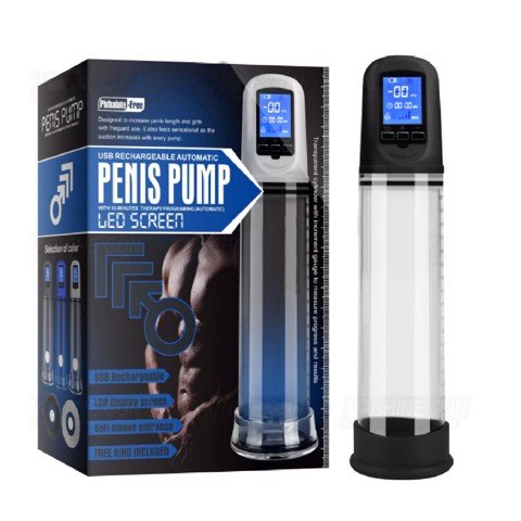 Máy tập tăng kích thước dương vật tự động màn hình LCD - Penis Pump
