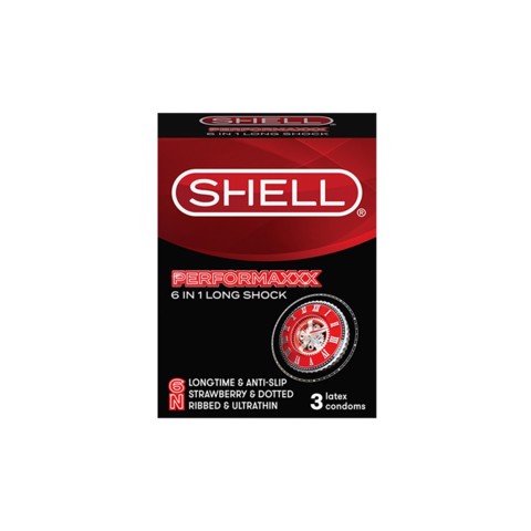 Bao cao su Shell Performaxxx 6 in 1 - Kéo dài thời gian - Hộp