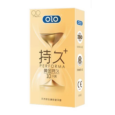 Bao cao su OLO 0.01 Đồng Hồ Vàng - Kéo dài thời gian - Hộp