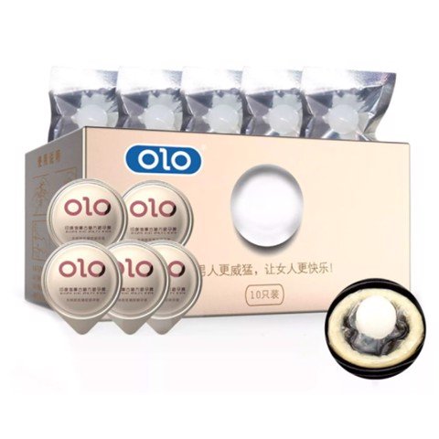 Bao cao su OLO 0.01 Trắng có bi - Siêu mỏng bi tăng kích thước