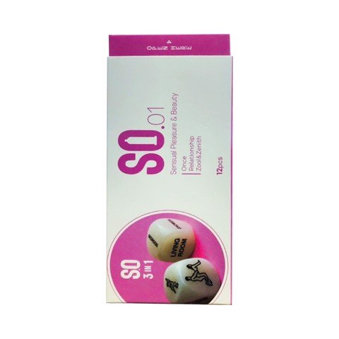 Bao cao su SO 3 in 1 - Siêu mỏng gân và điểm nổi -