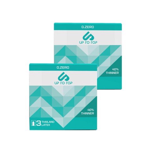 Bộ 2 hộp bao cao su Up To Top 0.Zero - Siêu mỏng - Hộp