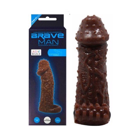 Bao cao su đôn dên tăng kích thước có dây đeo Baile Braveman 14 x