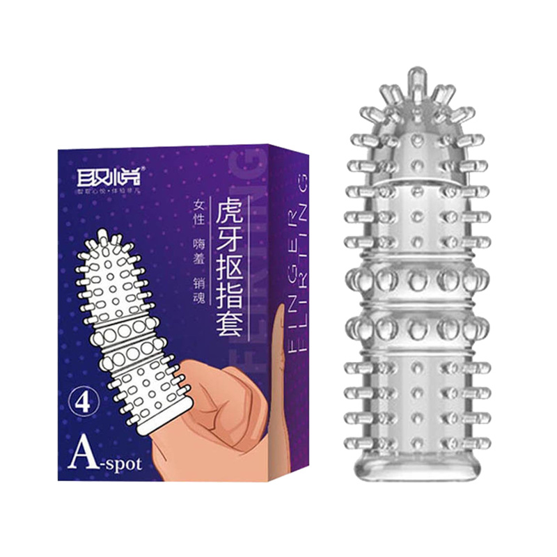 Bao cao su ngón tay Aichao A-spot 4 - Gai nổi lớn - Hộp 1
