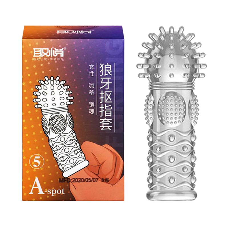 Bao cao su ngón tay Aichao A-spot 5 - Gai nổi lớn - Hộp 1