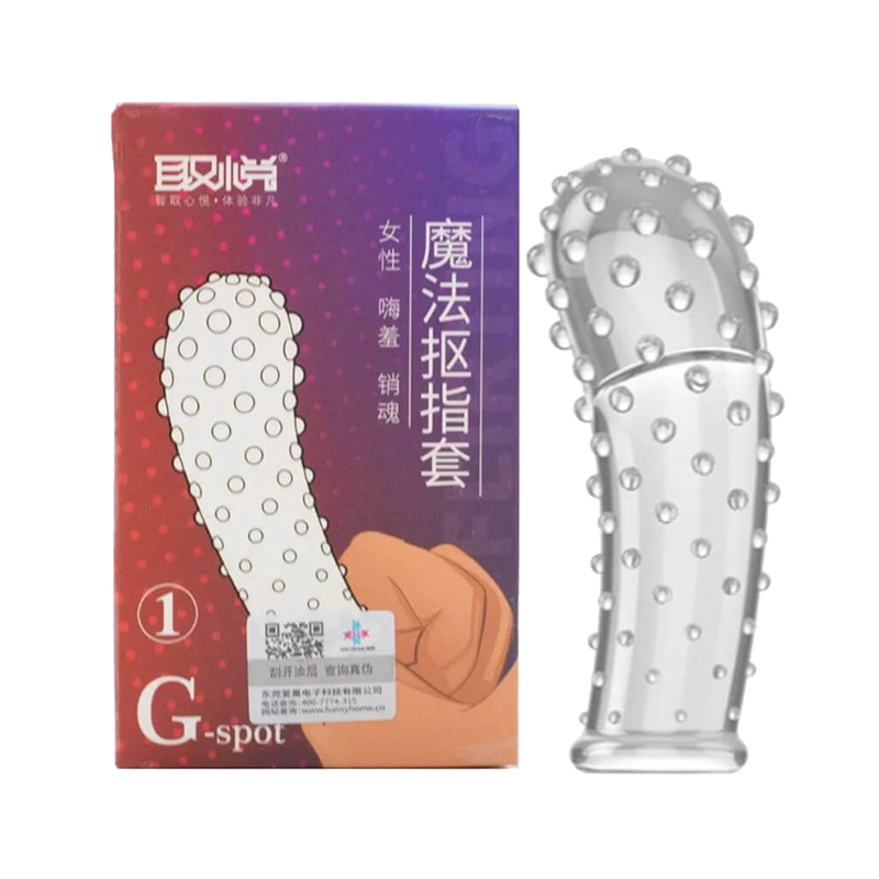Bao cao su ngón tay G-spot 1 - Gai nổi toàn thân - Hộp 1