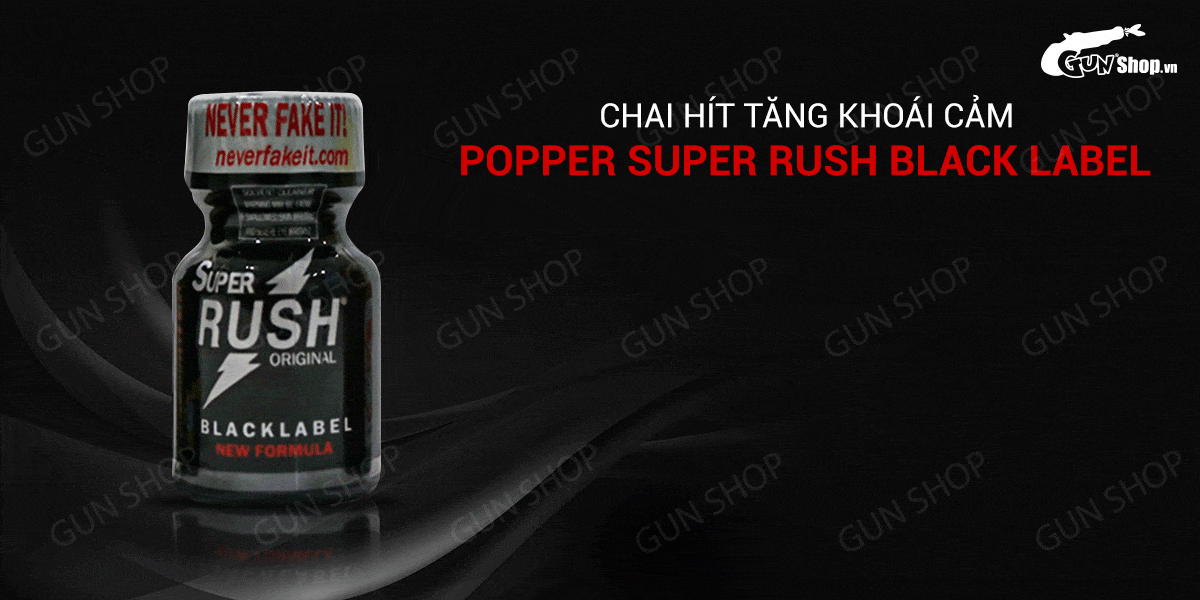 Bán Popper Super Rush Black Label 10ml chính hãng Mỹ USA PWD hàng xách tay