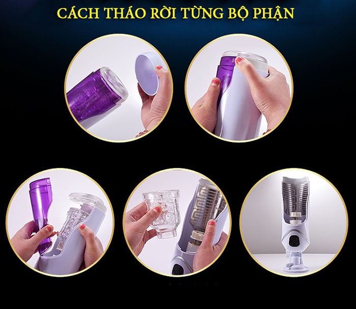 Đánh giá Máy âm đạo tự động xoay thụt LC EasyLove bú mút đa chức năng  nhập khẩu