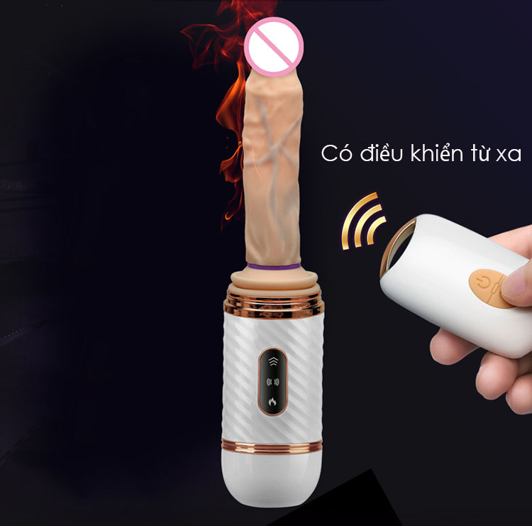 Dương Vật Giả Cyclone Fire Rung Thụt Tỏa Nhiệt - Điều Khiển Từ Xa