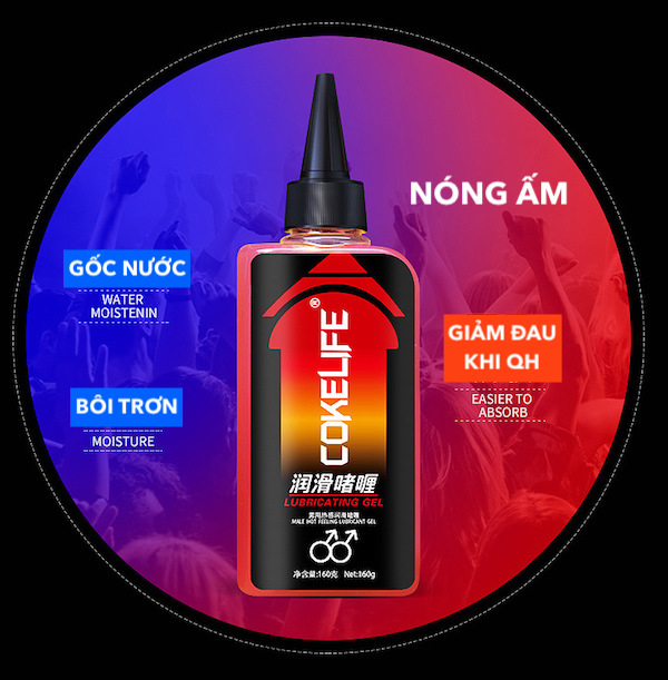 Gel bôi trơn Cokelife Superman đỏ nóng ấm 85g giảm đau rát
