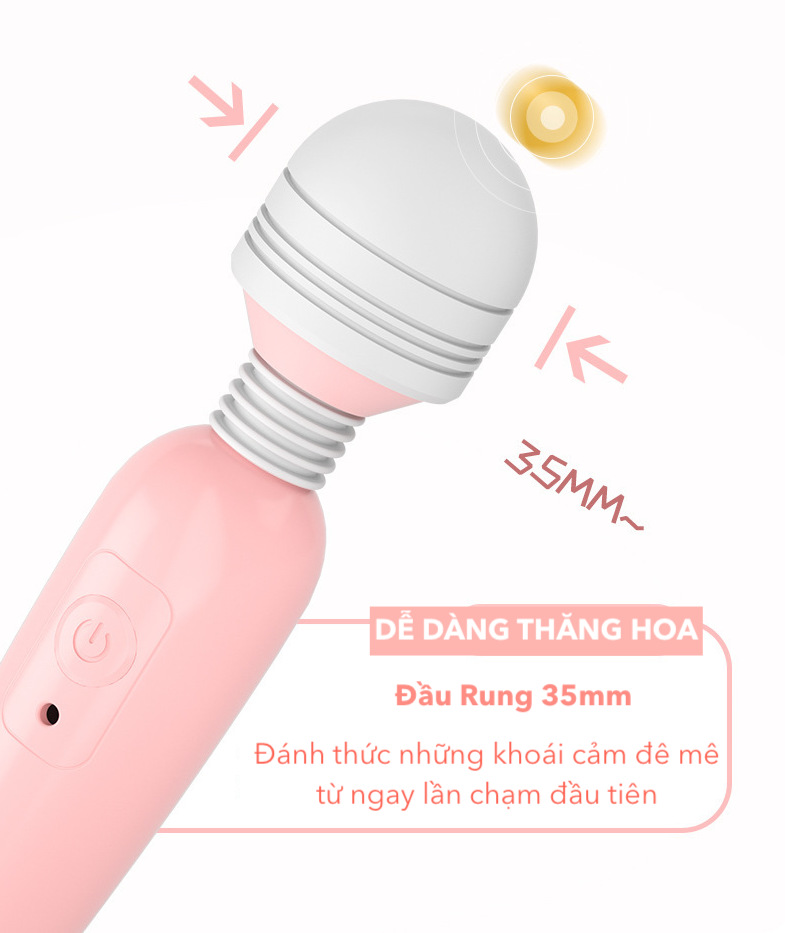 Chày Rung Tình Yêu Lilo Không Dây Giá Rẻ Sạc USB Tặng Kèm Dầu Massage