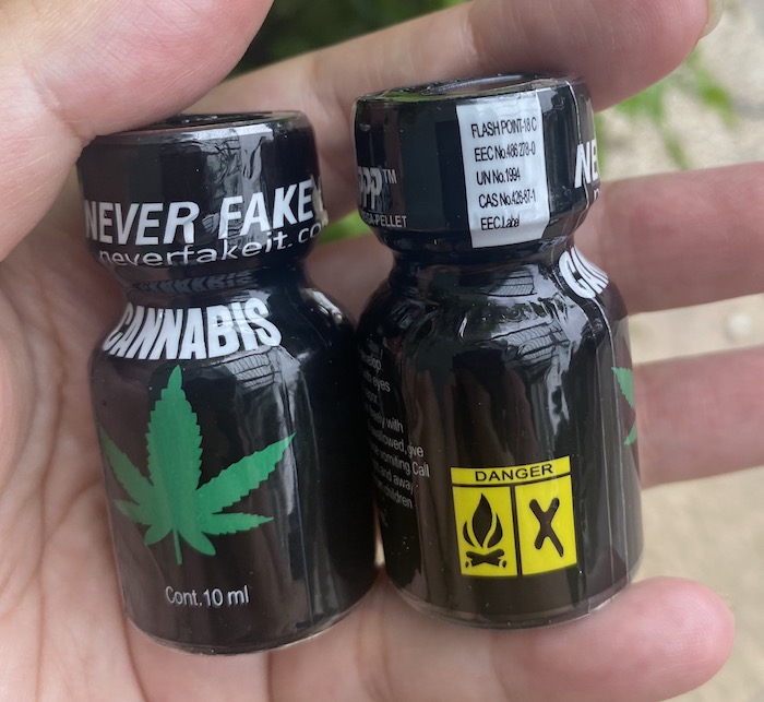 Cửa hàng bán Popper Cannabis 10ml Never Fake It chính hãng Mỹ dành cho Top Bot giá sỉ
