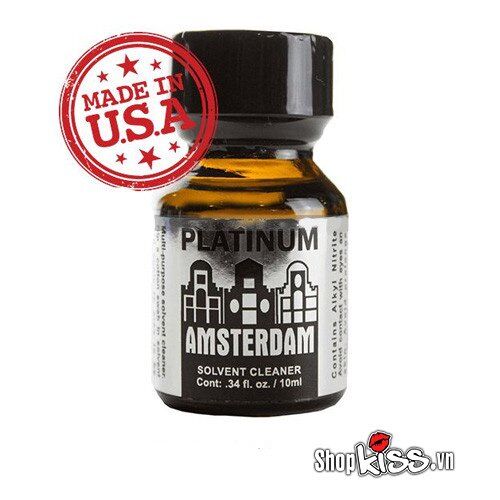 Amsterdam Platinum 10ml Mỹ chính hãng poppers chất lượng cao