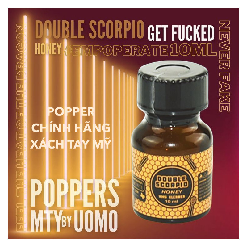 Popper Double Scorpio Honey Gold 10ml bọ cạp vàng chính hãng Mỹ