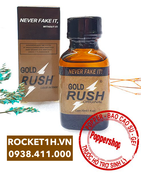 Popper Gold Rush Liquid Incense 30ml Kích Thích Mua Ngay