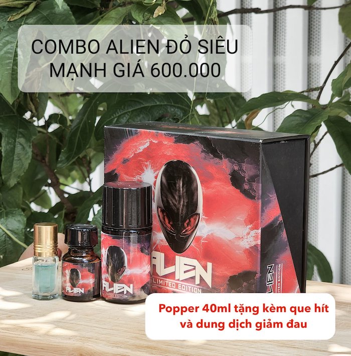 Giá sỉ Popper Alien đỏ Limited Edition 40ml dành cho Top Bot chính hãng giá rẻ giá rẻ