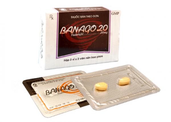Thuốc Banago 20mg trị rối loạn cương dương chống xuất tinh sớm kéo dài thời gian