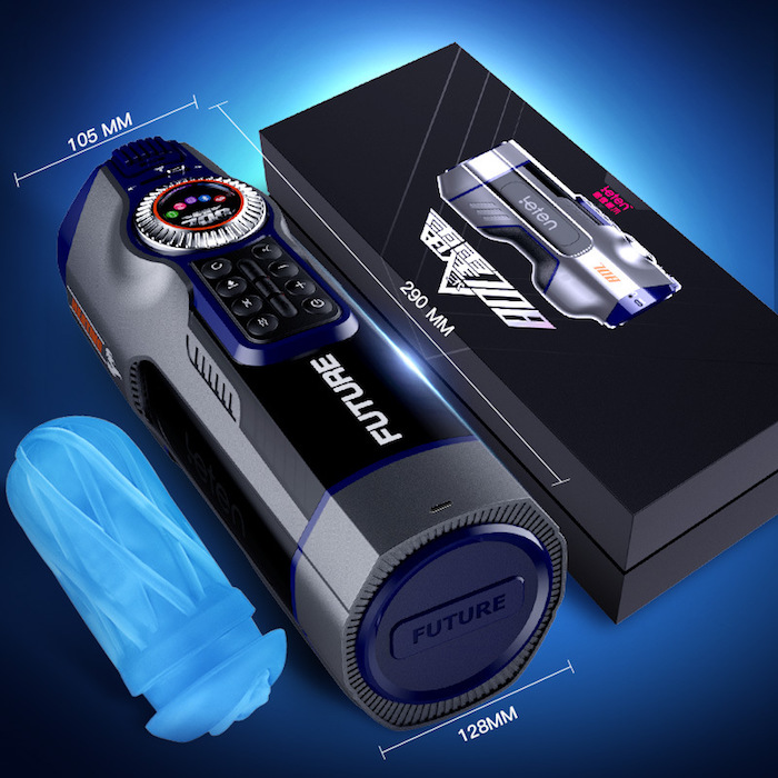 Máy thủ dâm Leten Future 708 rung thụt co bóp sưởi ấm đa năng