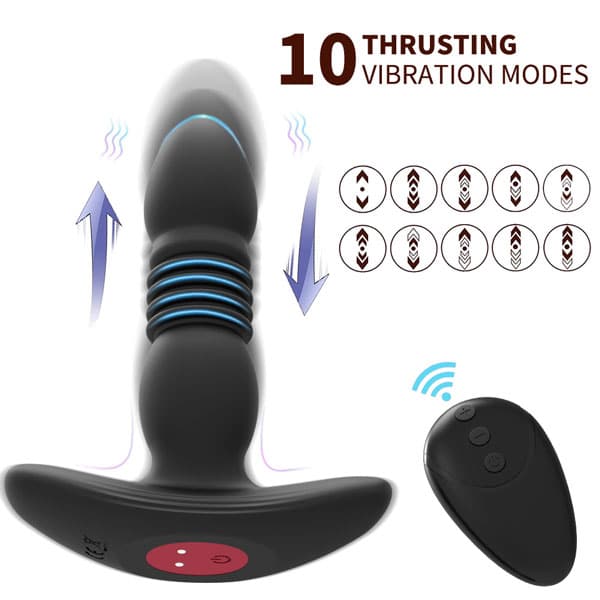 Máy Rung Hậu Môn 10 Chế Độ Remote Tự Động Kích Thích
