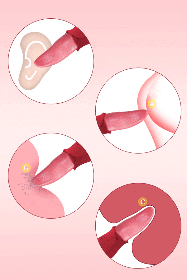Lưỡi Liếm Hoa Hồng Trứng Rung Kích Thích Massage Điểm G Cuồng Phong